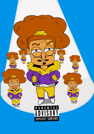 Mini me Album Cover cartoon graphic design procreate
