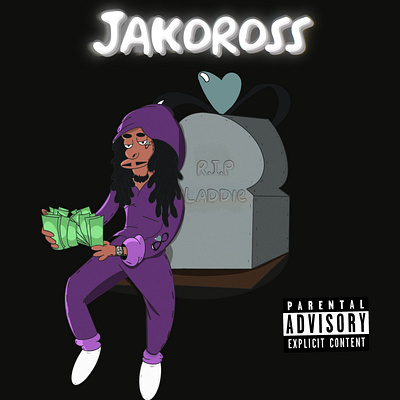 Album cover: Jakoross album cartoon graphic design