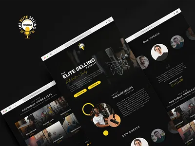 Podcast Landing Page | UI Design creative design design figma figmadesign landingpage podcast ui uidesign uiux ux webdesign