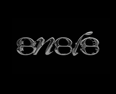 SNSLS 3d blender branding brutalism chrome clothing design fashion graphic design logo typography vector