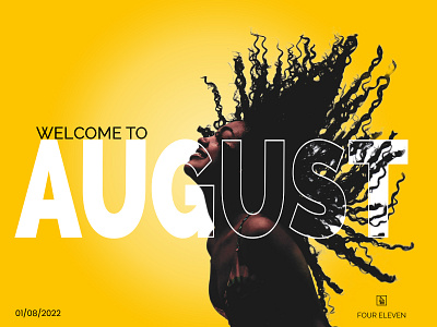 New month poster design graphic design typography