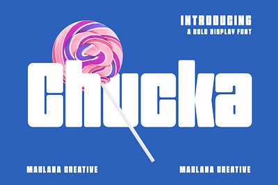 Chucka Bold Sans Display Font 3d animation branding design font fonts graphic design illustration logo motion graphics nostalgic ui