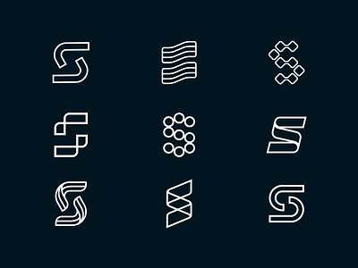 Letter S logo brand branding collection letter logo logo s logomark logos outline s simple