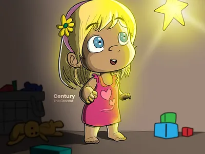 Little Girl Character Design Illustration animation character design illustration