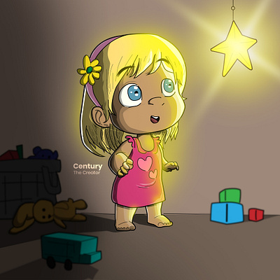 Little Girl Character Design Illustration animation character design illustration