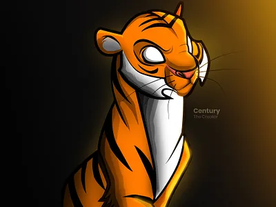 Tiger Character Design Illustration