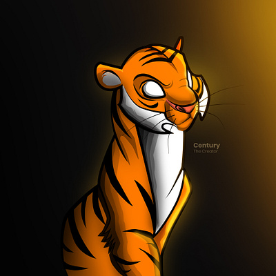 Tiger Character Design Illustration