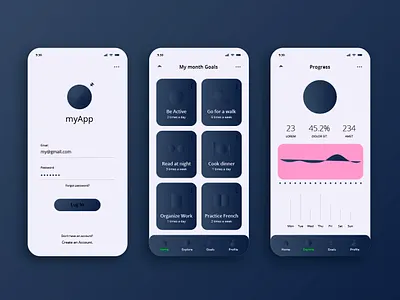 mobile apps concept branding design graphic design illustration typography ui
