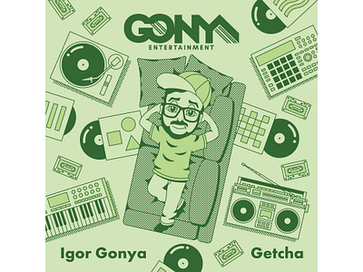 GONYA ENTERTAINMENT branding character design dj graphic design illustration music records