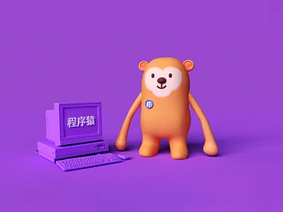 程序猿～ 3d animation branding graphic design logo motion graphics ui