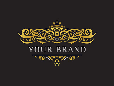 Luxury ornament vector logo design design floral logo vector
