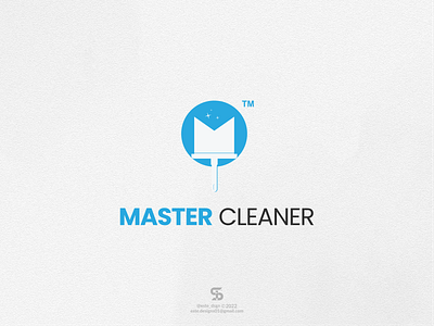 MASTER CLEANER Logo Idea! branding cleaner design dual meaning graphic design icon illustration logo logo ideas logo inspirations master sweeper symbol vector