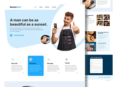 Beauty Landing Page 2022 beautifull beauty beauty clinic beauty product beauty salon beautylandign page clean cosmetics habib landingpage massage salon skin care spa ui uiuxlanding page website