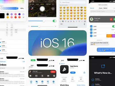 iOS 16 UI Kits daily ui design ios mobile
