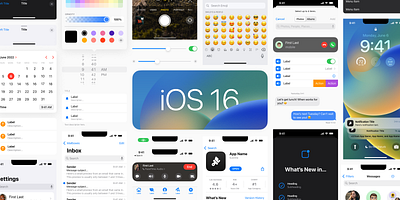 iOS 16 UI Kits daily ui design ios mobile