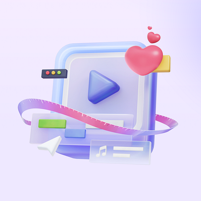 Editing icon 3d logo ui