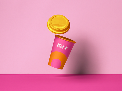 Dunkin' Donuts Logo Refresh brand brand design brand refresh branding cup mockup donuts dunkin donuts logo logo design rebrand refresh