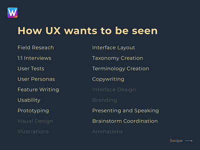 How UX wants to be Seen branding ui