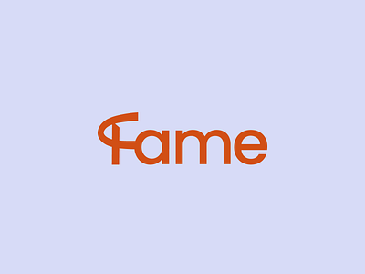 Fame app fame fashion minimal modern wordmark