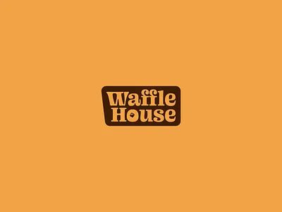 Waffle House Logo Redesign brand branding butter design logo logo design logo rebrand logo refresh packaging packaging design rebrand refresh waffle waffle house
