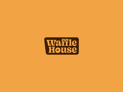 Waffle House Logo Redesign brand branding butter design logo logo design logo rebrand logo refresh packaging packaging design rebrand refresh waffle waffle house