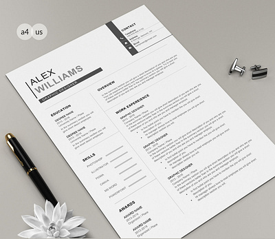 Free 1 Page Resume Template free word resume