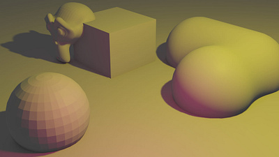 3D modeling 3d blender design material and lighting modeling