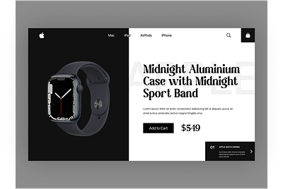 Apple Watch Landing page Concept apple watch clean design design digital marketing homepage ios landing page macbook product design product landing page smartwatch theme ui uiux ux web design web design agency web design trends website website design