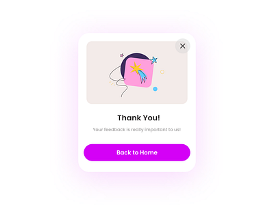 Daily UI | Day #077-Thank You 077 app application copy daily ui daily ui 077 dailyui dailyui 077 design feedback graphic design mobile thank you ui user experience user experience writing user interface ux ux writing uxw