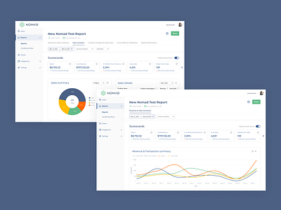 Nomad Reporting View app design figma prototype ui ux design