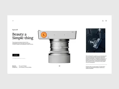 Sigma BF Website 3d animation figma landing page minimal product page sigma ui ux website