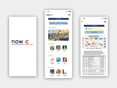 now-C Mobile App application mobile ui ux