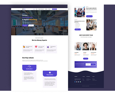 Digital Agency Landing Page. branding creative design design digital digital agency digital marketing home page landing page marketing agency portofolio product software top design ui uiux web web design web page web site website design