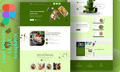 Food Web site templates... 3d animation branding figma graphic design jpg lan landing page logo motion graphics psd ui ux website