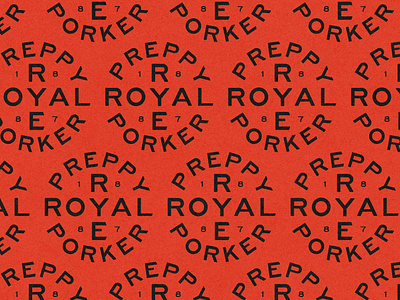 Preppy Porker Royal Rye badge badge design bourbon branding design label design logo packaging retro rye whiskey type typography vector whiskey