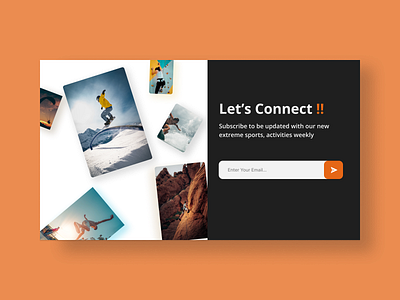 Daily UI #26 - Subscribe design ui