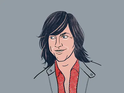 Rhett Miller adobe photoshop character digital drawing editorial illustration illustrator musician portrait portrait art portrait illustrated portrait illustration portrait illustrator
