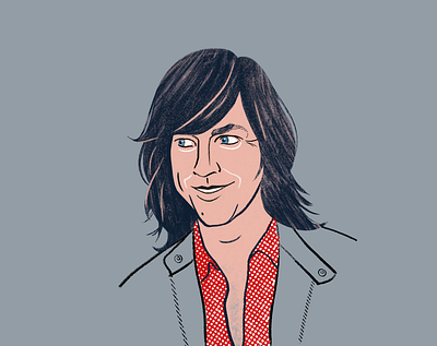 Rhett Miller adobe photoshop character digital drawing editorial illustration illustrator musician portrait portrait art portrait illustrated portrait illustration portrait illustrator