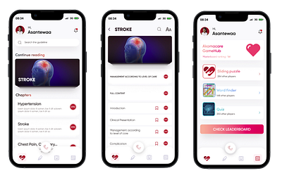 Akomacare Wikiapp akomacare app design health ui