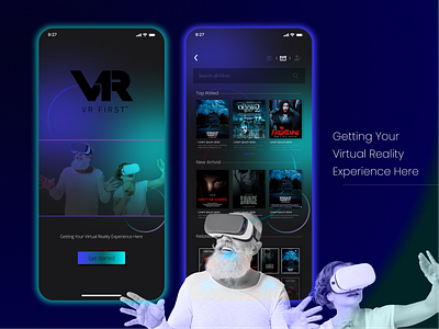 VR Pro app design figma online ui ux
