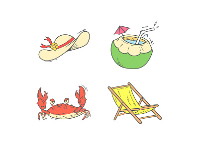 Summer Vacation branding cartoon character cartoon illustration cute design graphic design icon illustration illustrator logo summer