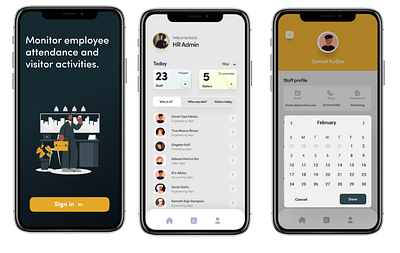 Wowlogbook HR / Admin App design app app design employee management hr office management ui visitor managment wowlogbook