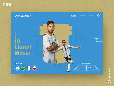 Qatar World Cup - Argentina (Grupo C) colorfull design fifa logo qatar2022 ui uidesign ux uxdesign worldcup