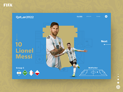 Qatar World Cup - Argentina (Grupo C) colorfull design fifa logo qatar2022 ui uidesign ux uxdesign worldcup