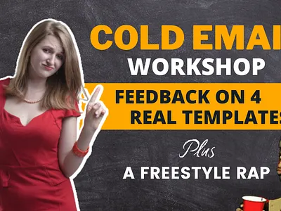 Cold Email Youtube Thumbnail beginners branding designs entry level graphic design illustration ui youtube