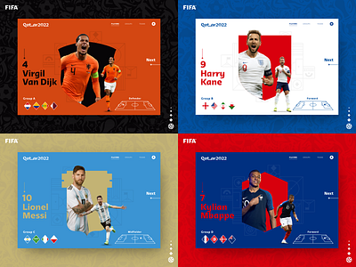 Qatar World Cup - Grupos A - D colorfull design fifa qatar2022 ui uidesign ux uxdesign worldcup