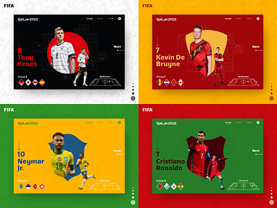 Qatar World Cup - Grupos E - H colorfull design fifa qatar2022 ui uidesign ux uxdesign worldcup
