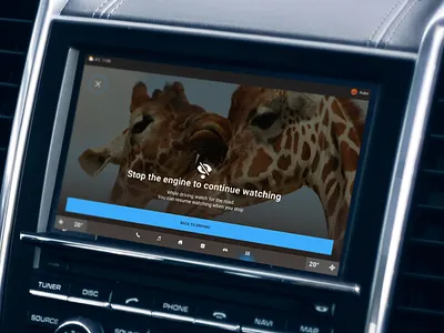 🚘 Android Automotive concept | Media player android app auto automotive car dark media movie player safety ui