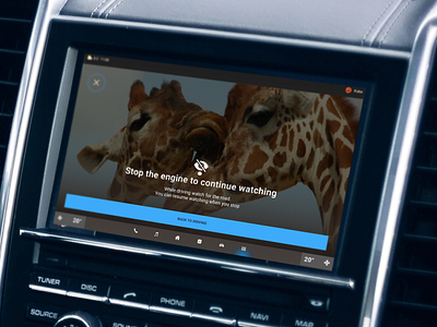 🚘 Android Automotive concept | Media player android app auto automotive car dark media movie player safety ui