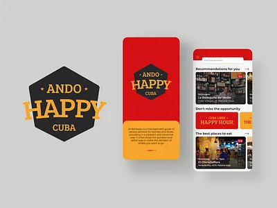 Ando Happy • Cuba Updating App app logo ui ux